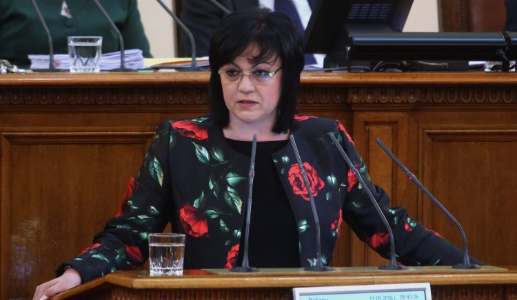 Корнелия Нинова с писмо до лидерите на партиите в НС за КТБ