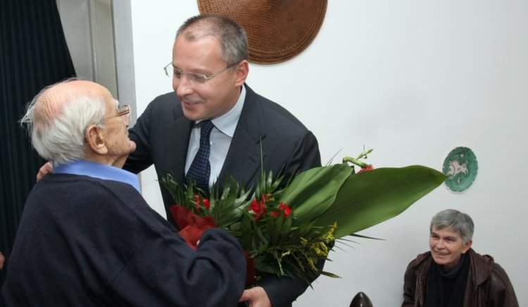 Сергей Станишев поздрави големия български творец Валери Петров по случай неговия 90-годишен юбилей